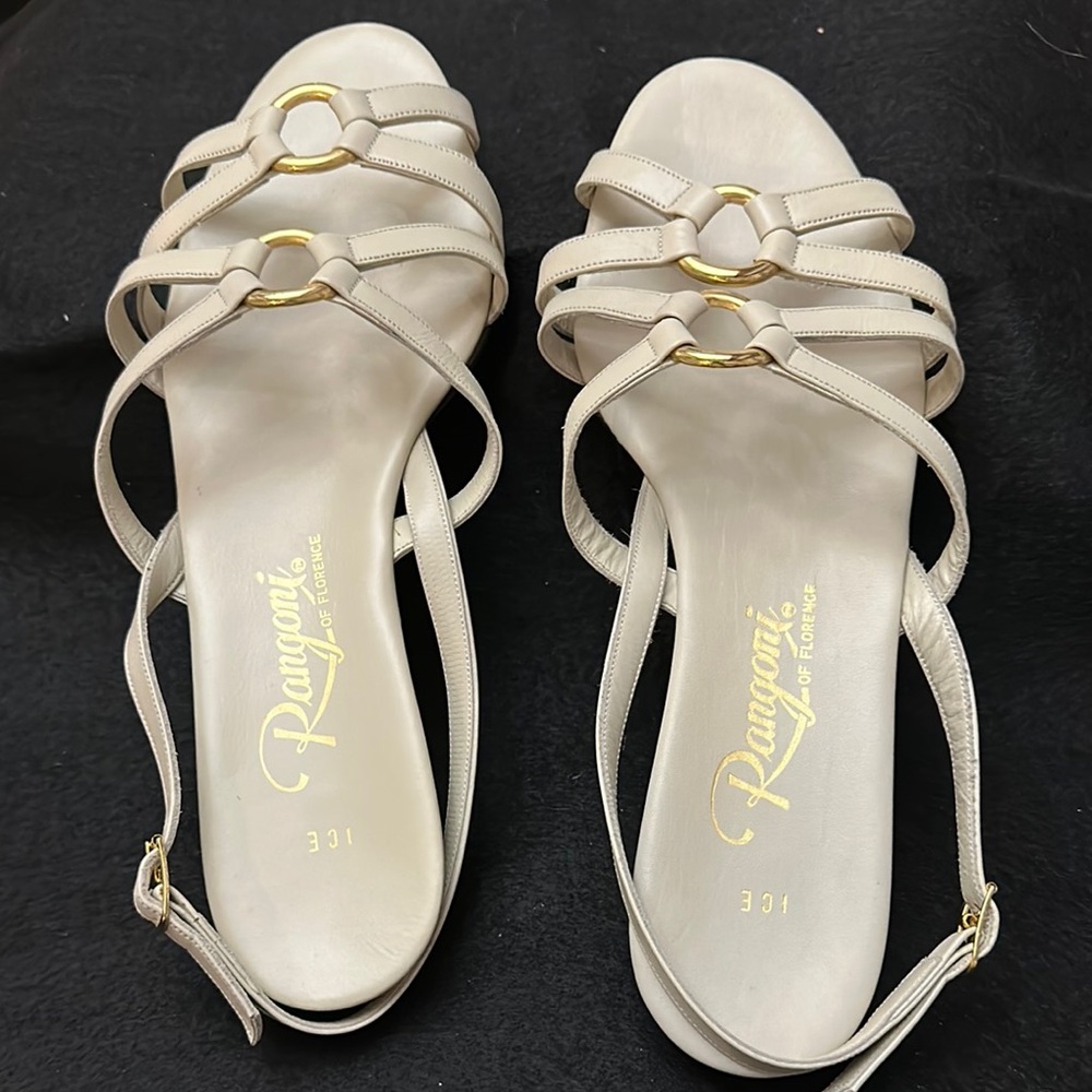 Rangoni of Florence Beige Women's Sandals